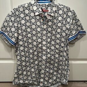 Like New: Robert Graham Men’s Large short sleeve collared button down cotton top